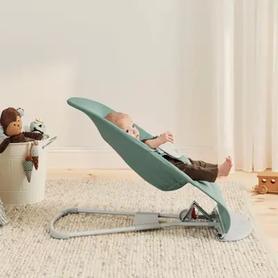 Babybjörn Balance Soft Ana Kucağı Woven Jersey Light Sage Gri Şase - 3