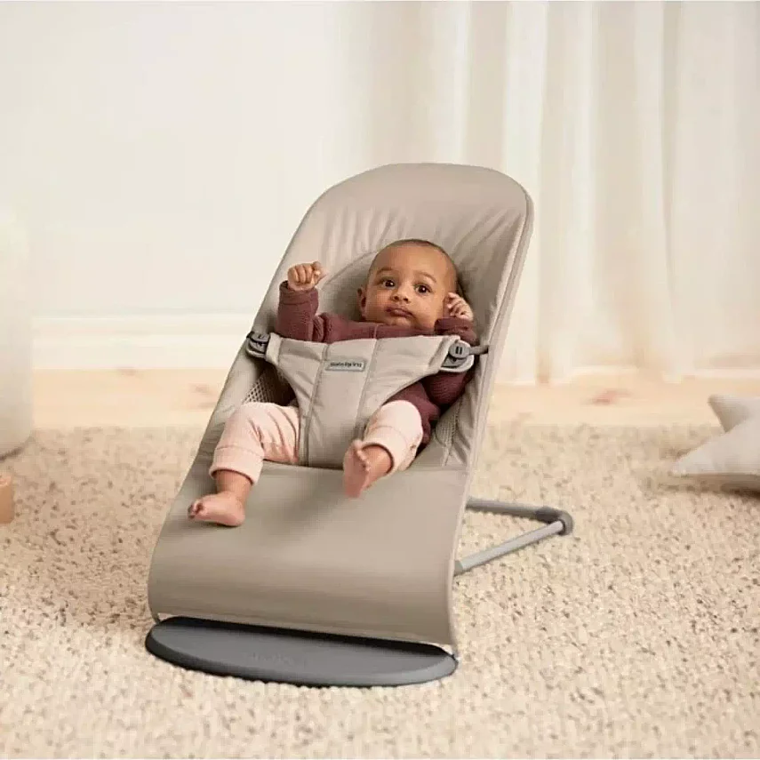 Babybjörn Balance Soft Ana Kucağı Woven Jersey Tri-Fabric Sand Grey - 5