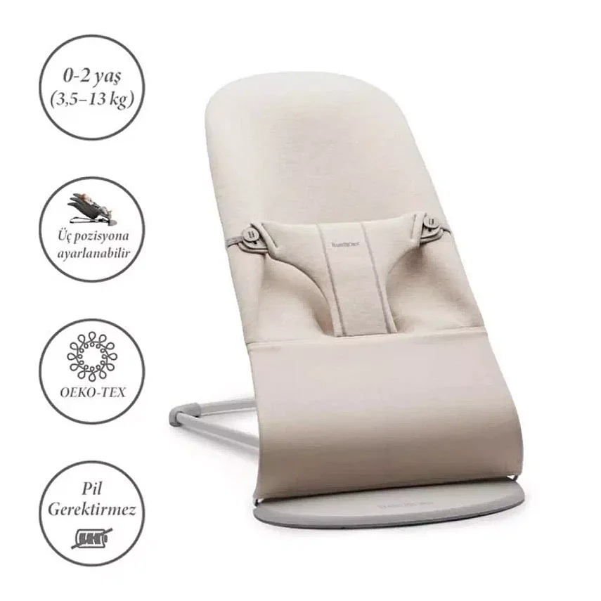 Babybjörn Bliss Ana Kucağı Oyuncaklı 3D Jersey Light Beige - 2