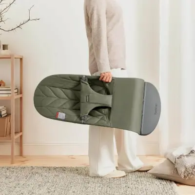 Babybjörn Bliss Ana Kucağı Petal Woven Dark Green (1)