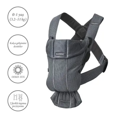 Babybjörn Kanguru Mini Mesh Anthracite (1)