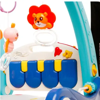 Babycim 2'si Bir Arada Aktivite Halısı&İlk Adım Arabası Mavi - 4