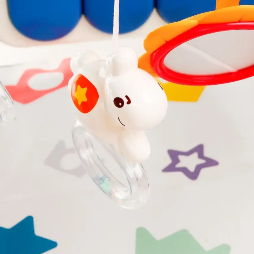 Babycim 2'si Bir Arada Aktivite Halısı&İlk Adım Arabası Mavi - 6