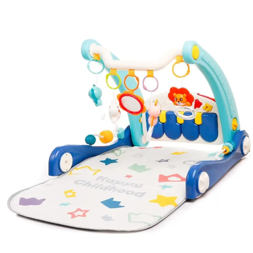 Babycim 2'si Bir Arada Aktivite Halısı&İlk Adım Arabası Mavi - 2