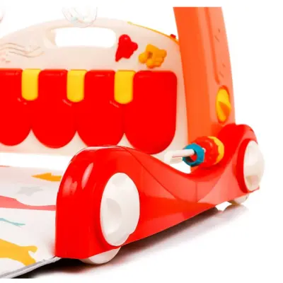 Babycim 2'si Bir Arada Aktivite Halısı&İlk Adım Arabası Pembe - 3