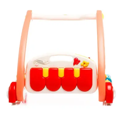 Babycim 2'si Bir Arada Aktivite Halısı&İlk Adım Arabası Pembe - 5