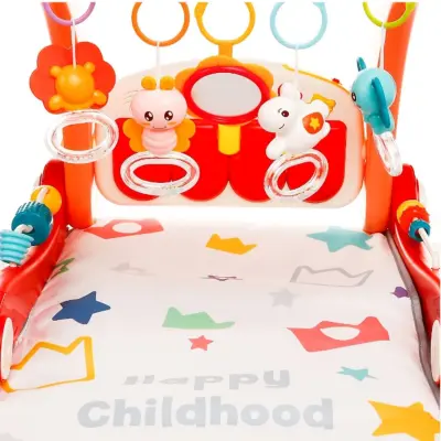 Babycim 2'si Bir Arada Aktivite Halısı&İlk Adım Arabası Pembe - 8