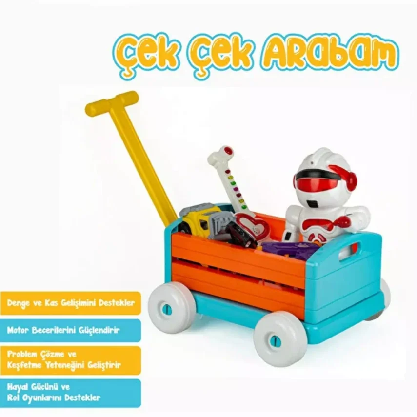 Babycim Çek Çek Arabam Turuncu - 2