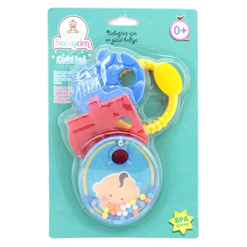 Babycim Çıngıraklı Anahtar Jel Dişlik Set - 1