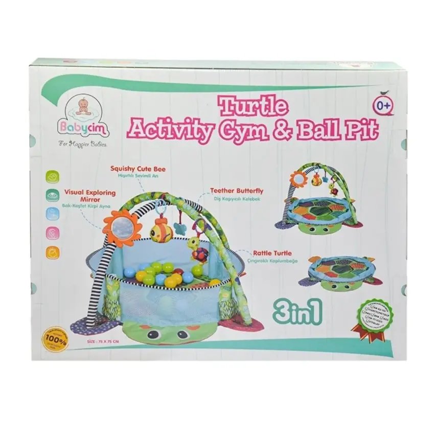 Babycim Kaplumbağa Aktiviteli Top Havuzu - 5
