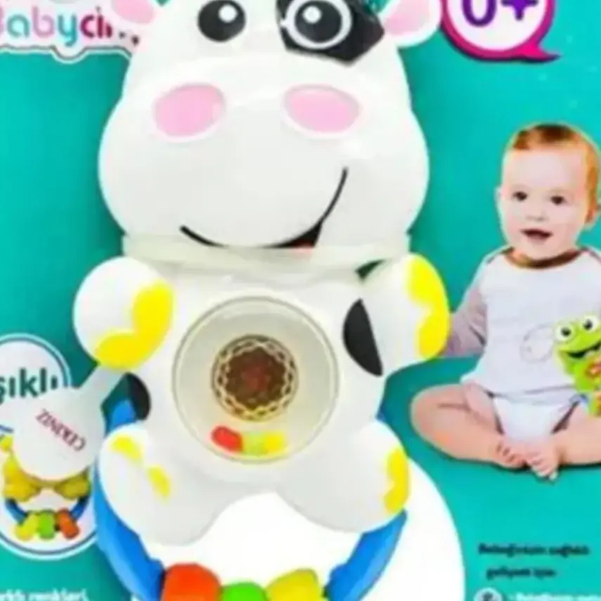 Babycim Neşeli Sesli Pilli İnek Çıngırak - 2