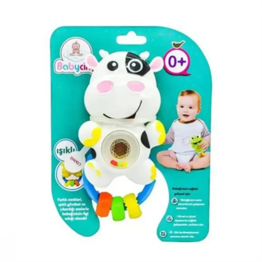 Babycim Neşeli Sesli Pilli İnek Çıngırak - 1