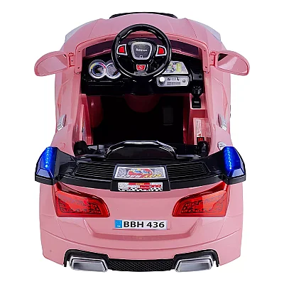 Babyhope 436 Akülü Araba Pastel Pembe - 5