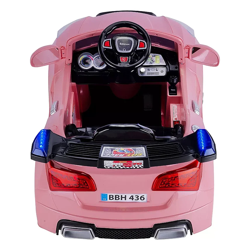 Babyhope 436 Akülü Araba Pastel Pembe - 5