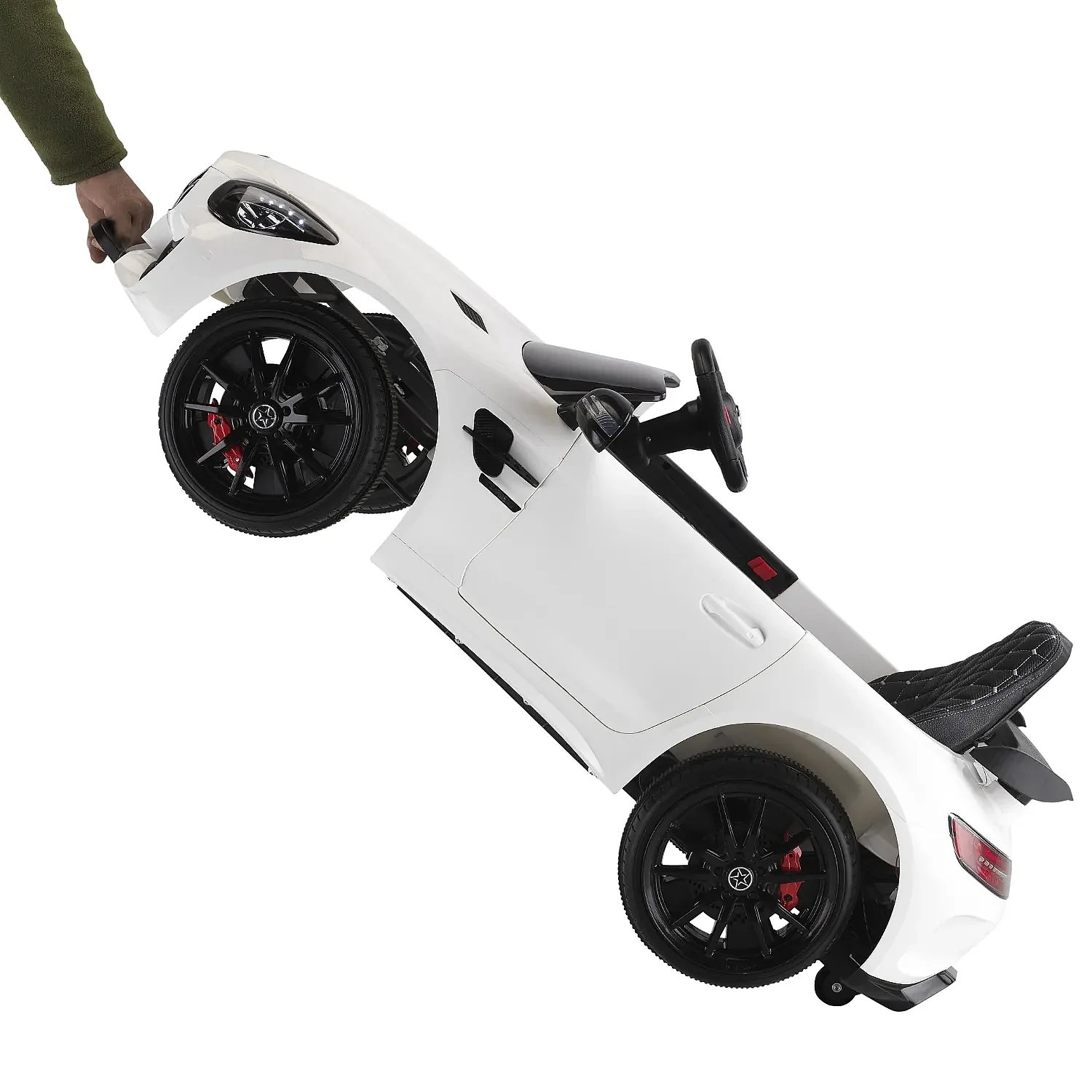 Babyhope 444 GTR Sport Akülü Araba Beyaz 12V