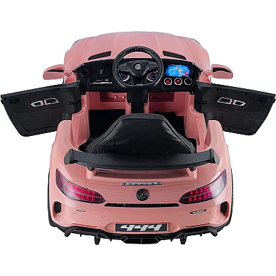 Babyhope 444 GTR Sport Akülü Araba Pembe 12V - 4