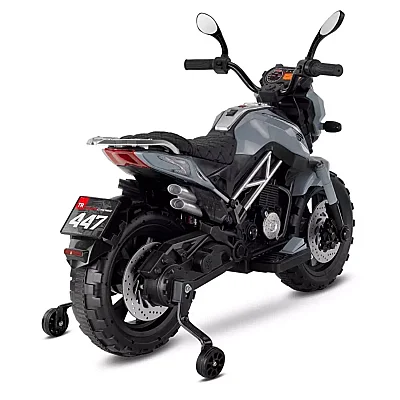 Babyhope 447 Motocross Akülü Motor 12v Gri (1)