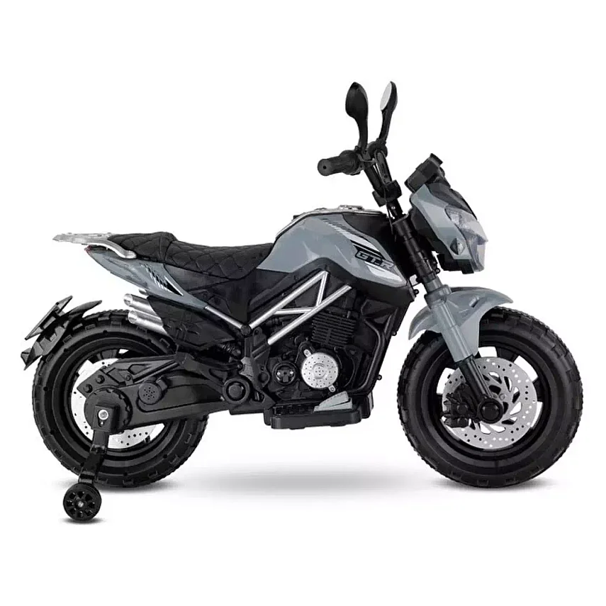 Babyhope 447 Motocross Akülü Motor 12v Gri - 3