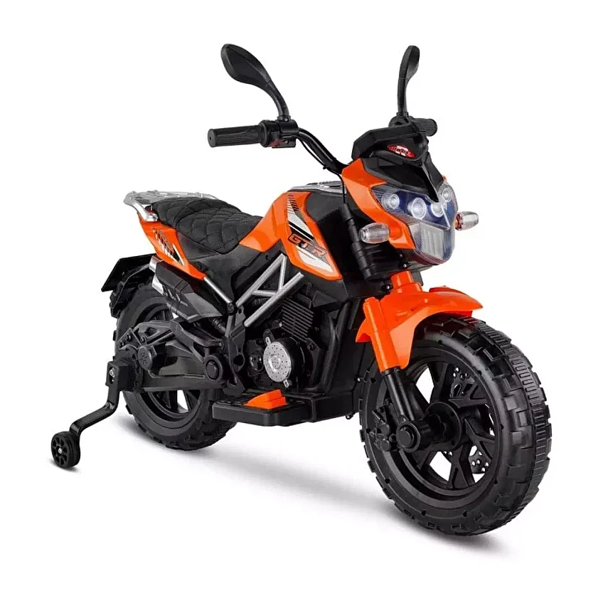 Babyhope 447 Motocross Akülü Motor 12V Turuncu - 1