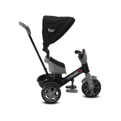 Babyhope Bobo Tenteli İtmeli Bisiklet Gri - 3