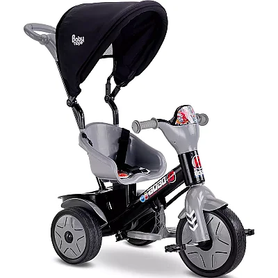 Babyhope Bobo Tenteli İtmeli Bisiklet Gri