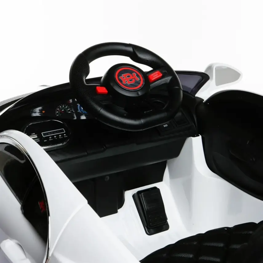 Babyhope Bugo Drive Akülü Araba 12 Volt Beyaz - 9