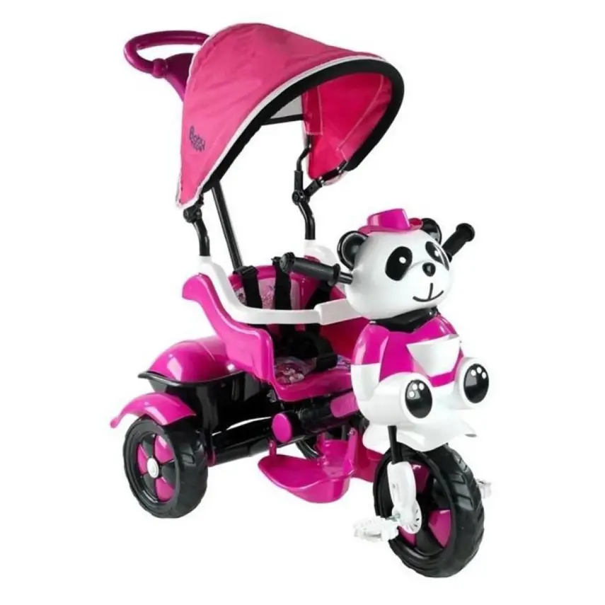 Babyhope Little Panda Bisiklet Pembe Beyaz - 1