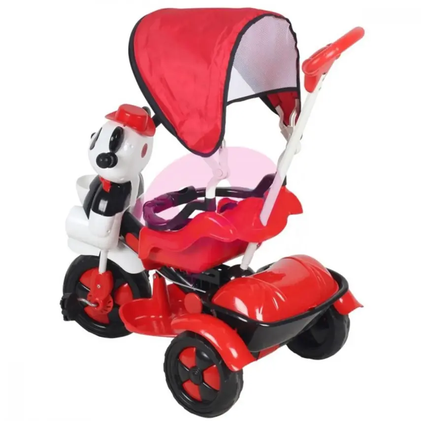 Babyhope Little Panda Bisiklet Pembe Beyaz - 2