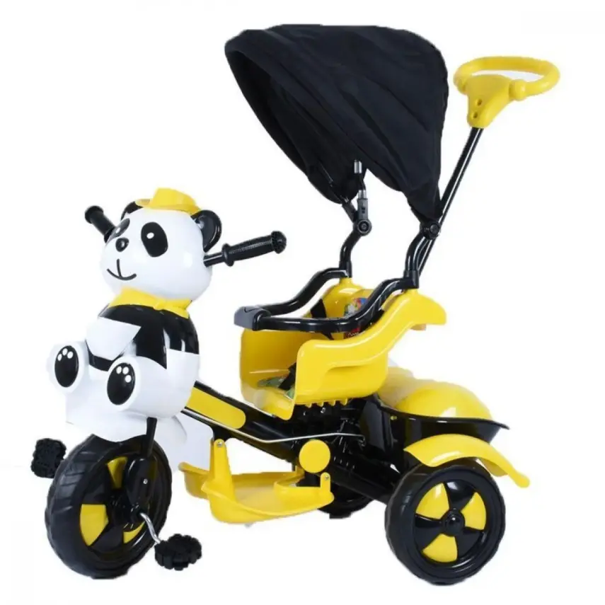 Babyhope Little Panda Bisiklet Sarı Siyah - 2
