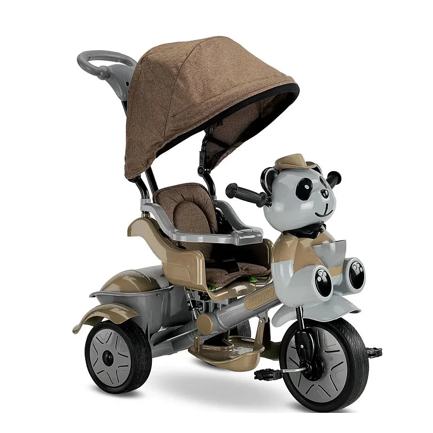 Babyhope Little Panda Lüx Bisiklet Kahve Bej - 1