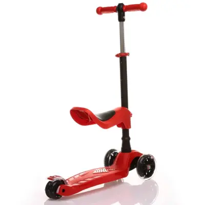 Babyhope Oturaklı Scooter 2in1 Kırmızı (1)