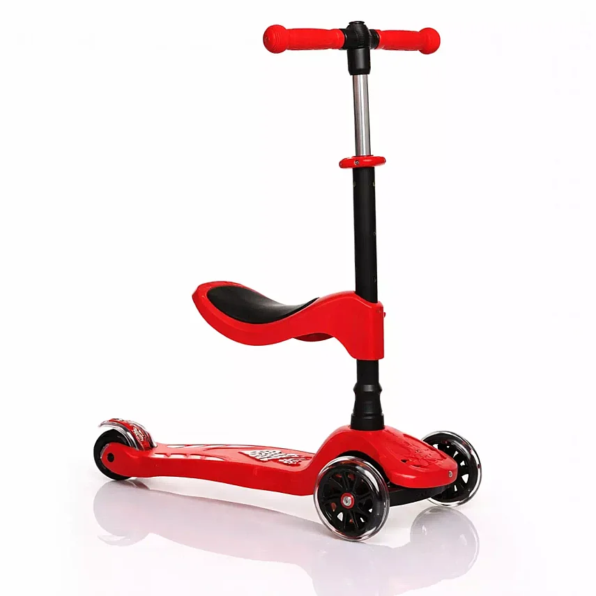 Babyhope Oturaklı Scooter 2in1 Kırmızı - 1