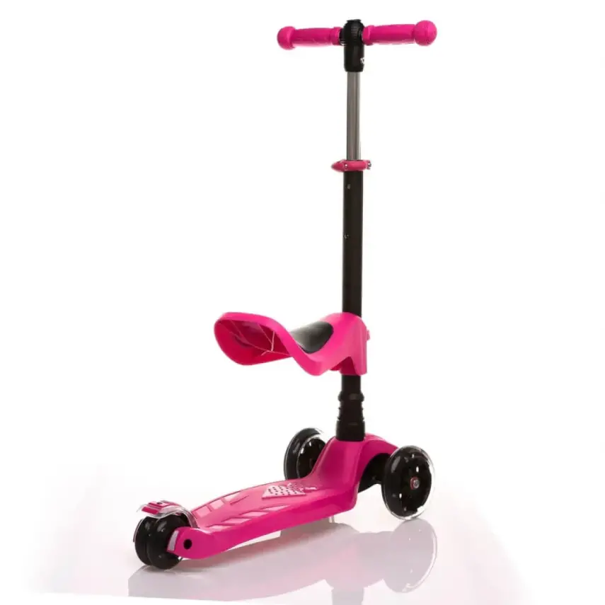 Babyhope Oturaklı Scooter 2in1 Pembe - 3