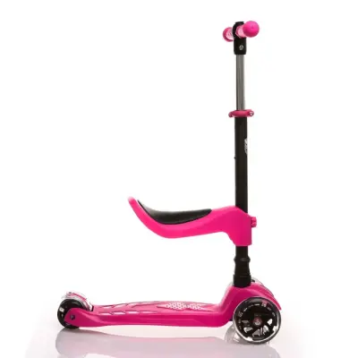 Babyhope Oturaklı Scooter 2in1 Pembe - 4