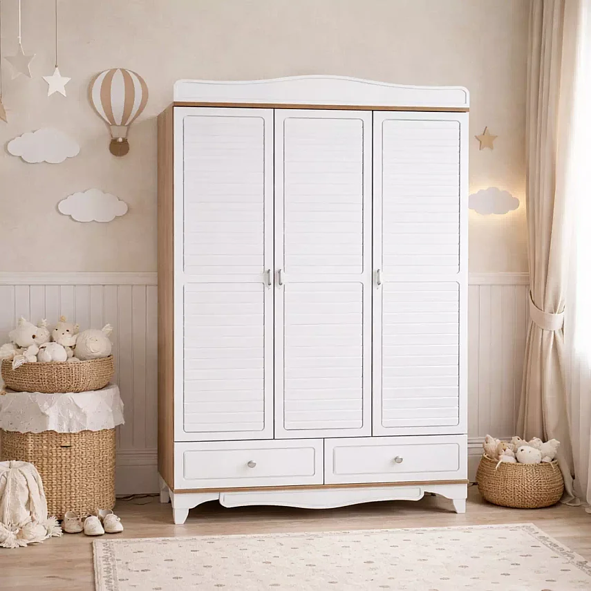 Babyhope Santana 3 Kapılı Gardrop Dolgu Kapak - 1