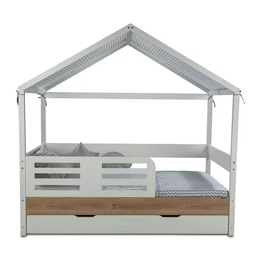 Babyhope Santana Montessori Çatılı Karyola 90x190 Meşe - 2