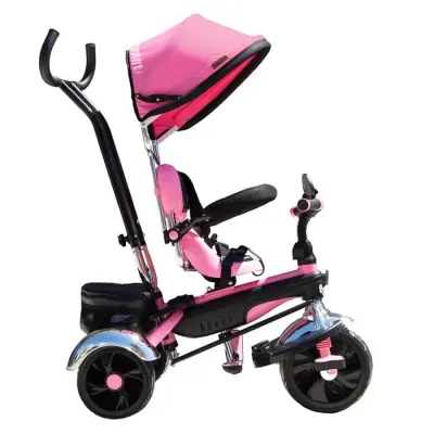 Babyhope Star İtmeli Bisiklet Pembe - 2