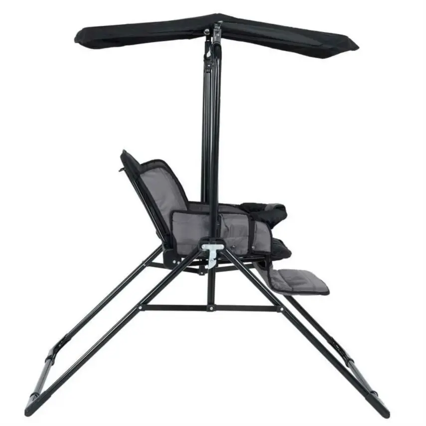 Babyhope Yatarlı Salıncak Kırçıllı Gri - 3