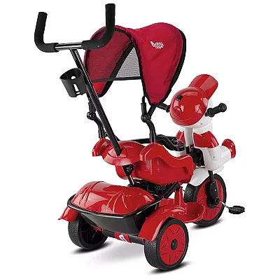 Babyhope Yupi Triycle Lüx Üç Tekerlikli Bisiklet Kırmızı-Siyah - 3