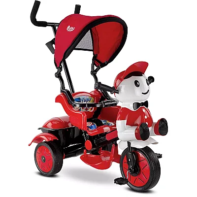Babyhope Yupi Triycle Lüx Üç Tekerlikli Bisiklet Kırmızı-Siyah