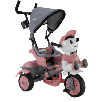 Babyhope Yupi Triycle Lüx Üç Tekerlikli Bisiklet Pastel Pembe