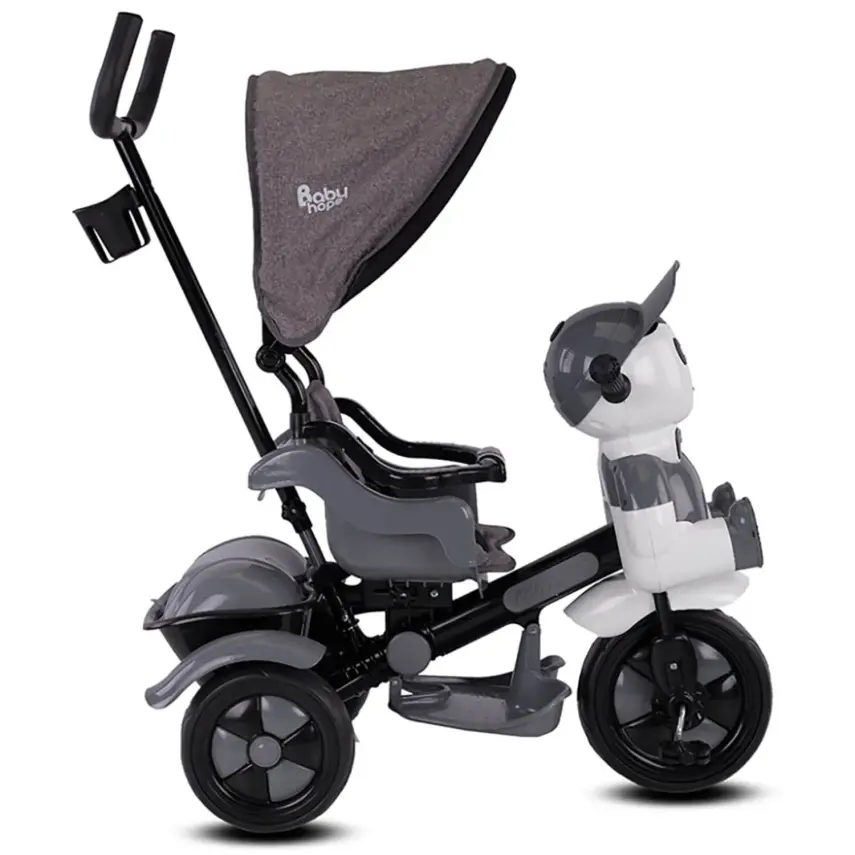 Babyhope Yupi Triycle Üç Tekerlikli Bisiklet Gri - 3