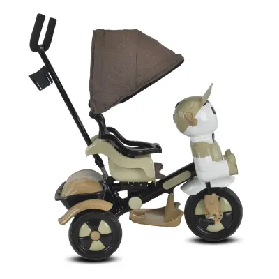 Babyhope Yupi Triycle Üç Tekerlikli Bisiklet Kahve (1)
