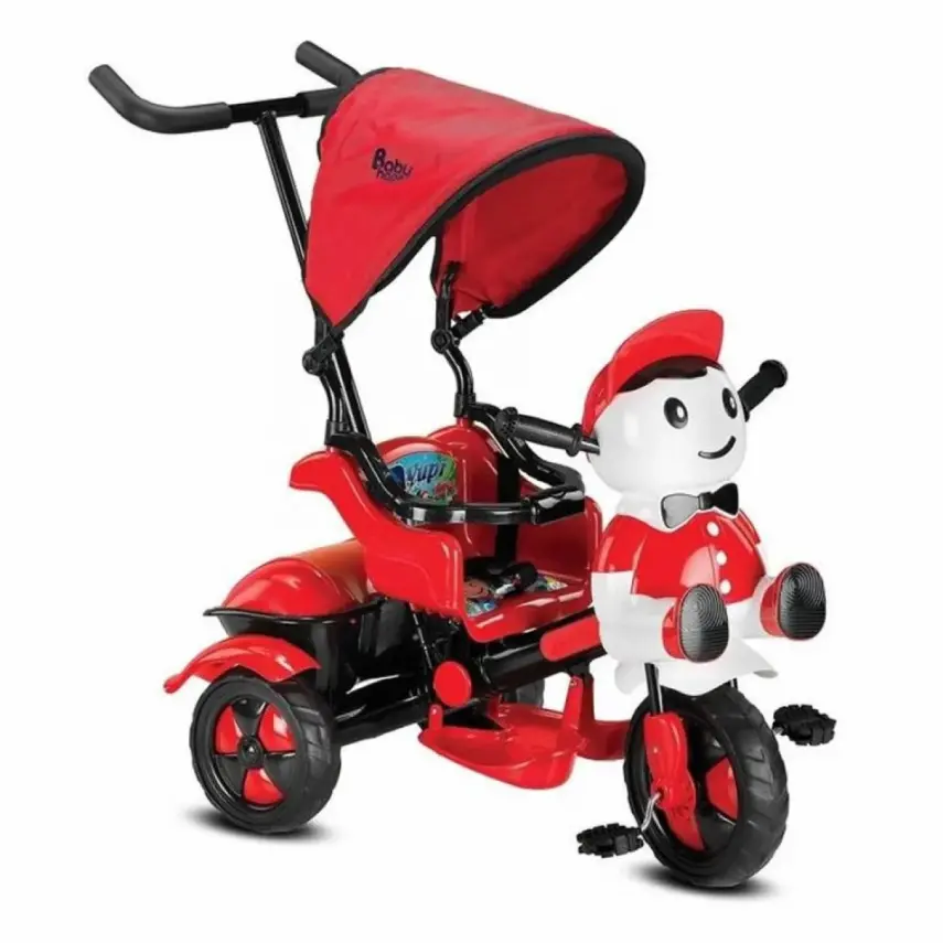 Babyhope Yupi Triycle Üç Tekerlikli Bisiklet Kırmızı-Siyah - 1