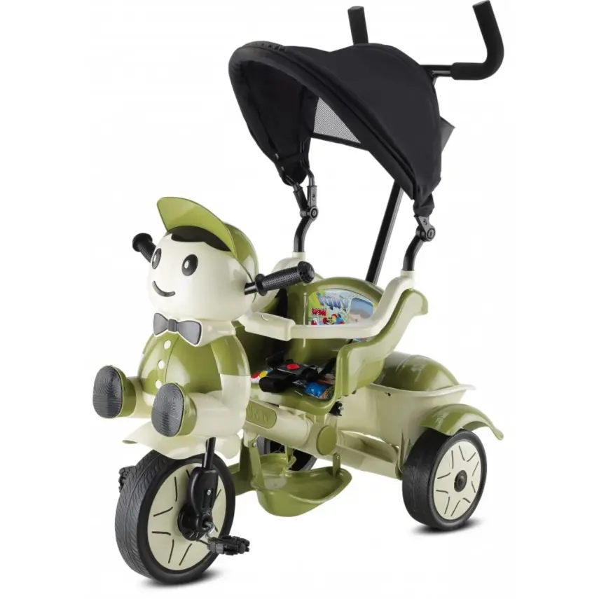 Babyhope Yupi Triycle Üç Tekerlikli Bisiklet Yeşil Bej - 2
