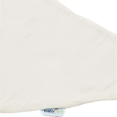 Babyjem Ahşap Diş Kaşıyıcılı Bürümcük Müslin Önlük Ekru - 2