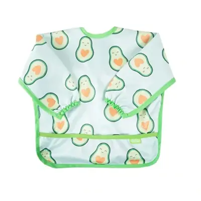 Babyjem Baskılı BLW Kollu Mama Önlüğü Avokado Desenli - 2