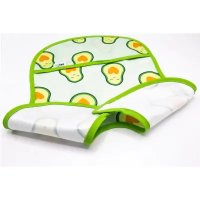 Babyjem Baskılı BLW Kolsuz Mama Önlüğü Avokado Desenli - 2