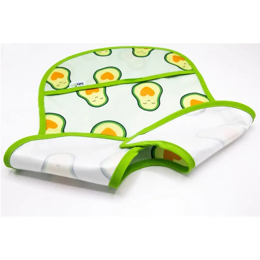 Babyjem Baskılı BLW Kolsuz Mama Önlüğü Avokado Desenli - 2