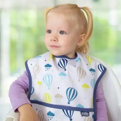 Babyjem Baskılı BLW Kolsuz Mama Önlüğü Balon Desenli - 4